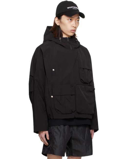 Wooyoungmi Black Multi-pocket Jacket for men