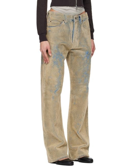Acne Multicolor Flocked Jeans