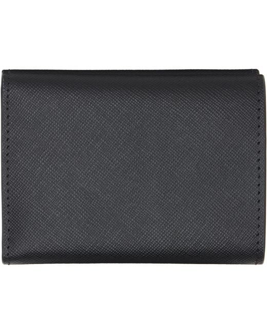 Marni Black Trifold Wallet for men