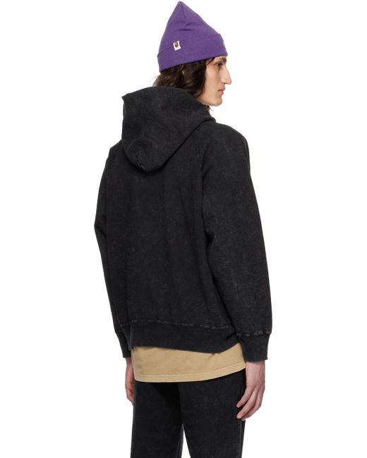 A Bathing Ape Black Overdyed Hoodie for men