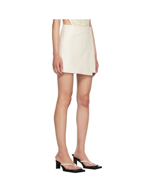 Holzweiler Black Erina Faux-leather Miniskirt