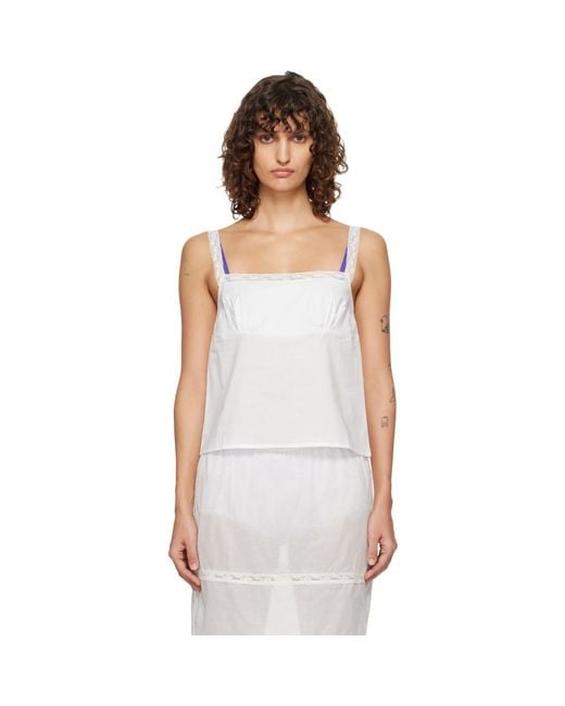 Fruity Booty White Lace-Trim Camisole