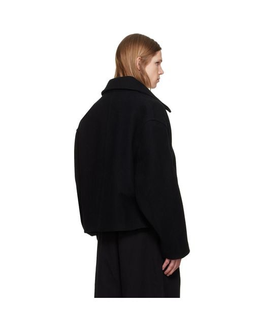 Studio Nicholson Black Short Zip Up Jacket for men