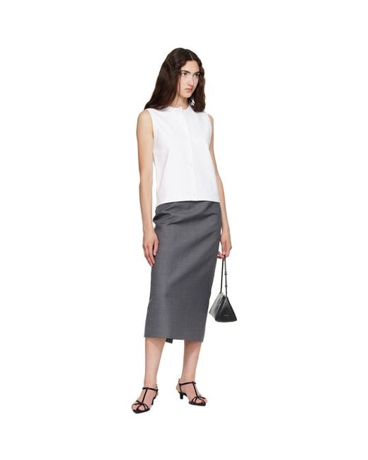 Flore Flore White Poppy Sleeveless Cardigan