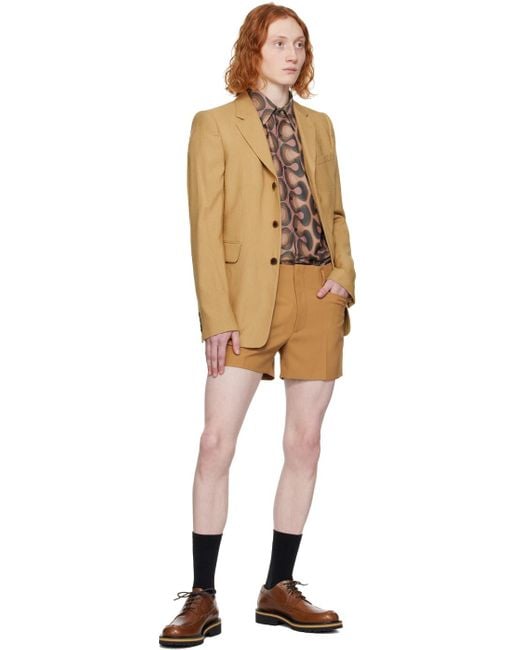 Dries Van Noten Natural Beige Three-button Blazer for men