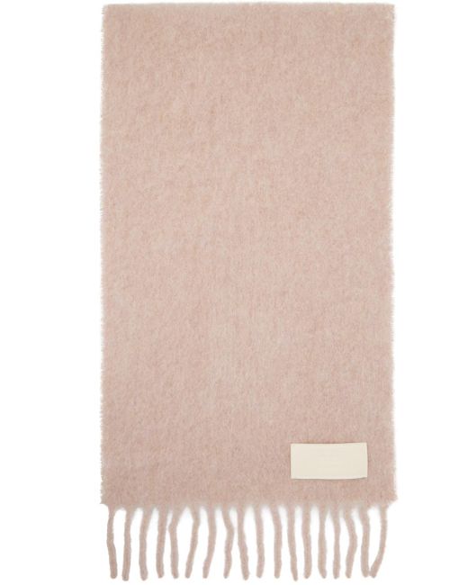 AMI Natural Pink Patch Scarf