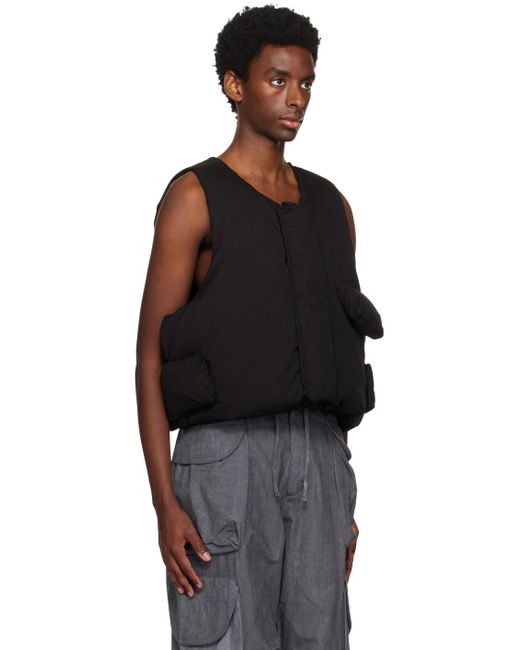 Entire studios Pillow Down Vest in Black for Men | Lyst Australia