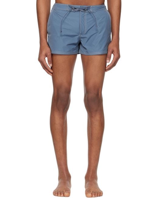 ERL Blue Nylon Swim Shorts for men