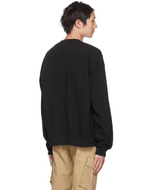 Levi's Black Embroidered Sweatshirt for men