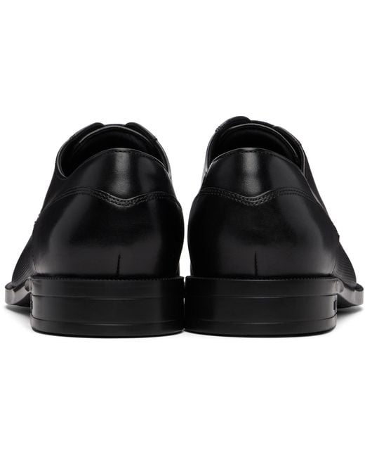 Boss Black Cap-toe Leather Derbys for men