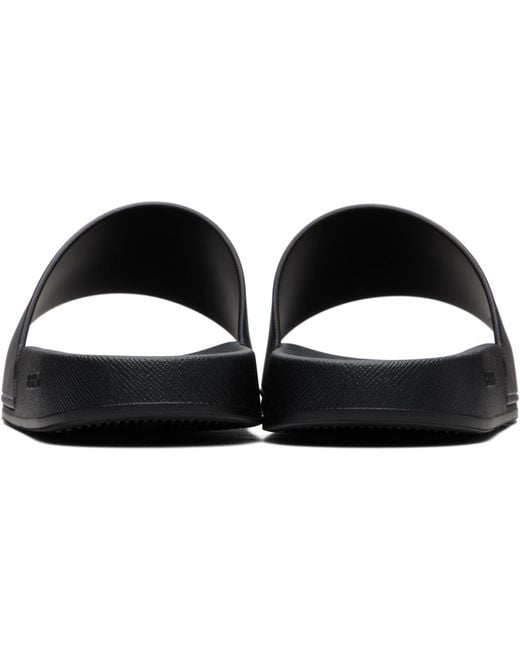 Burberry Black Check Slides for men