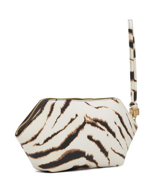 Ganni Metallic Off- Bou Make-Up Pouch