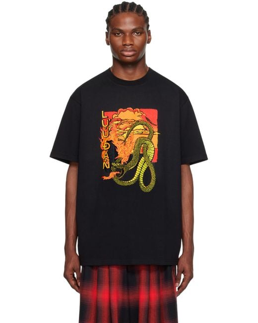 Lu'u Dan Black Snake T-shirt for men