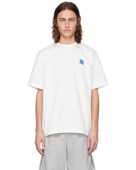 Adererror White Significant Patch T-Shirt for men