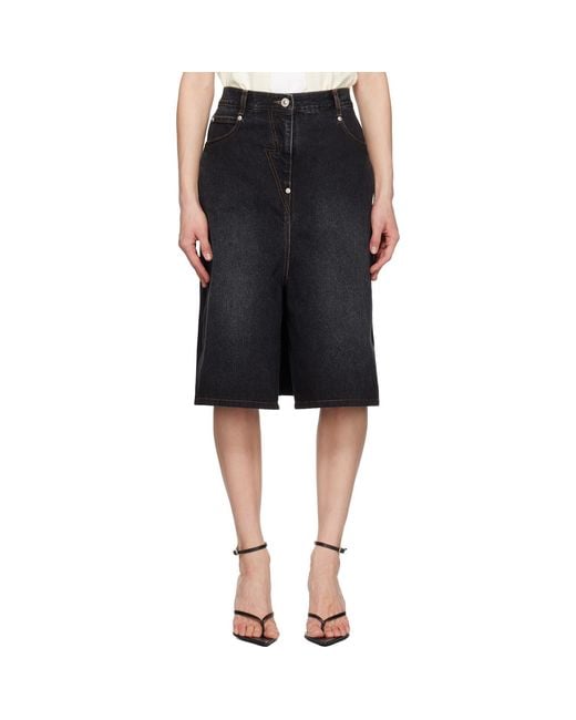 Pushbutton Black Hybrid Regular Skort