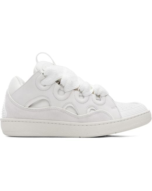 Lanvin White Curb Sneakers for men