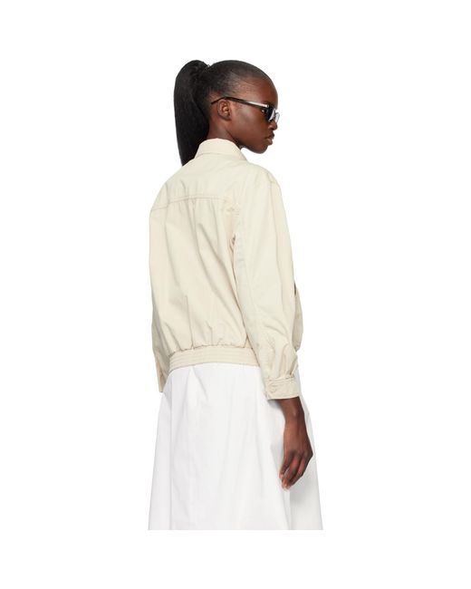 NOTHING WRITTEN Natural Margaret Cotton Cricket Jacket