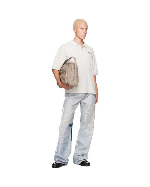 Acne Gray Trompe-L'Oeil Tape 2021M Jeans for men