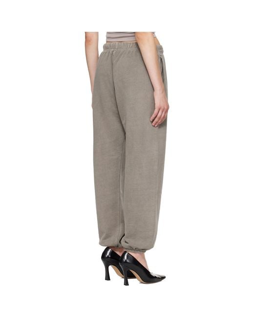 Fear Of God Gray Taupe Classic Fleece Sweatpants