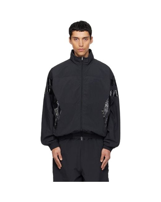 Vetements Black Taped Track Jacket for men