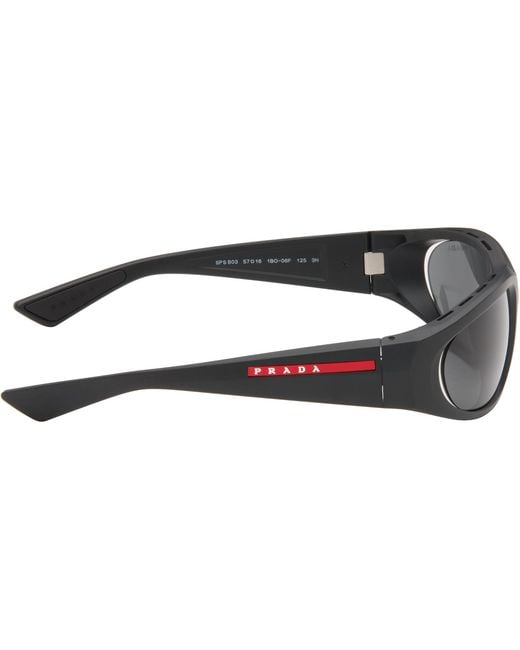 Prada Gray Ps B03S Sunglasses for men