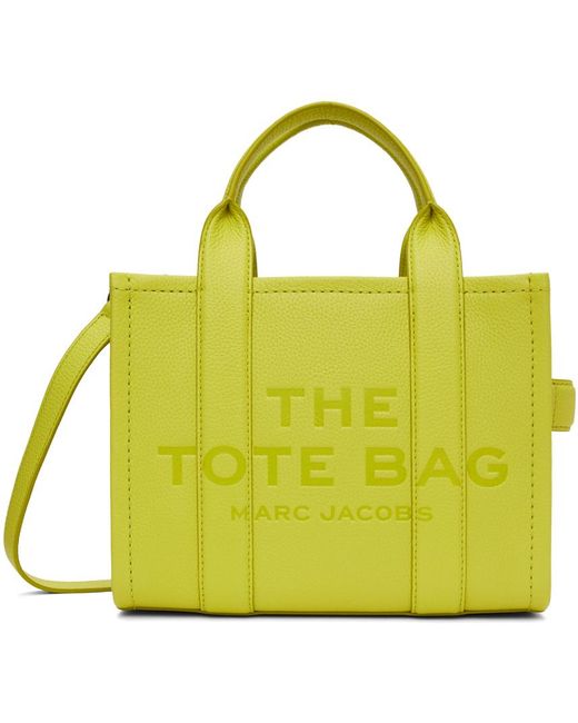 Marc Jacobs Yellow 'the Leather Small Tote Bag' Tote