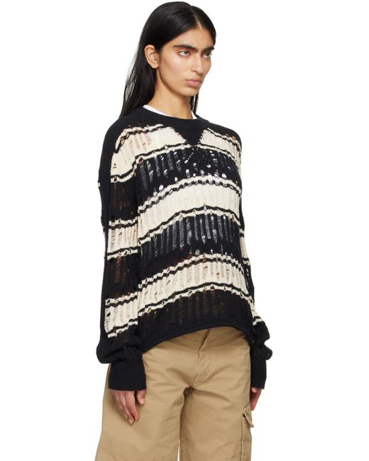 Eytys Black & Off-white Jaxon Sweater