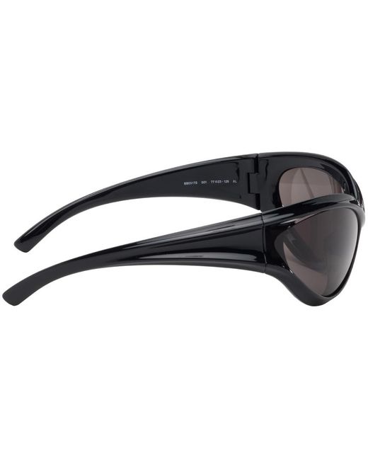 Balenciaga Black Dynamo Round Sunglasses for men