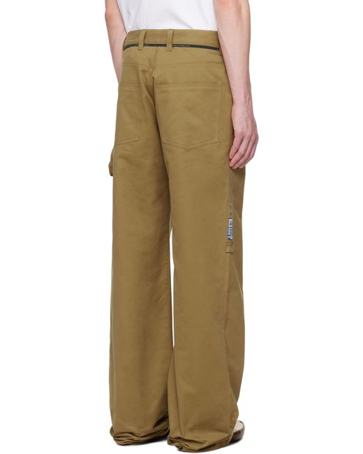 Martine Rose Khaki Carpenter Trousers in Natural for Men | Lyst