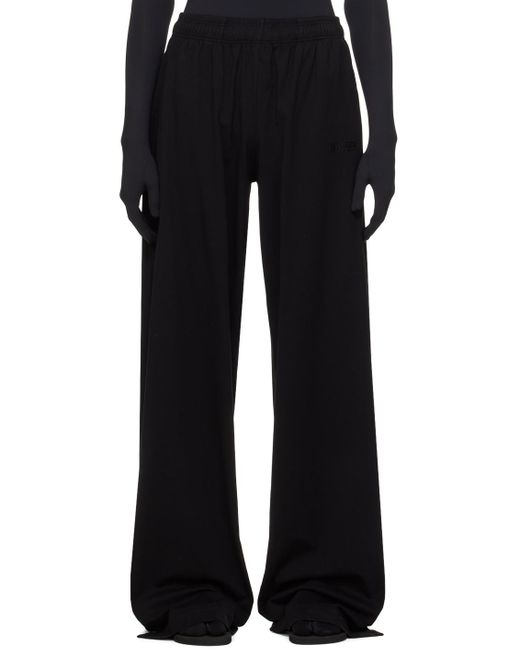 Pantalon de survêtement surdimensionné noir Vetements pour homme en coloris Black