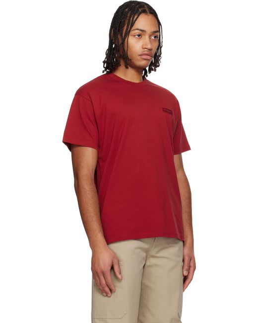 T-Shirt Rouge À Écusson En Gros-Grain Givenchy pour homme en coloris Red