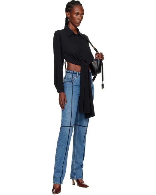 MM6 by Maison Martin Margiela ブラック Dual-Wear シャツ Black