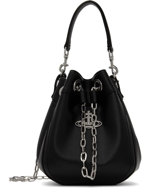 Vivienne Westwood Black Medium Chrissy Bag for men