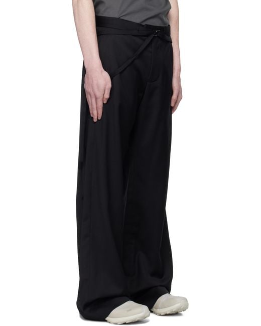 HELIOT EMIL Black Spectra Tailored Trousers for men