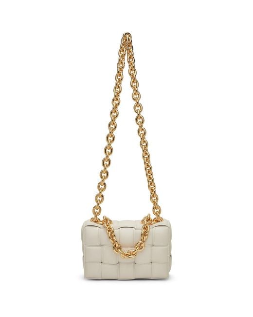 Bottega Veneta Black Off-white Padded Chain Cassette