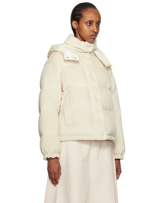 Moncler Natural Off-white Daos Down Jacket