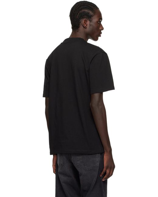 HUGO Black Heavyweight T-shirt for men