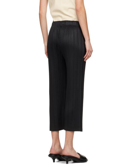 Pleats Please Issey Miyake Black Monthly Colors February Trousers