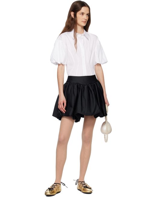 Simone Rocha Black Ghillie Grip Ballerina Flats