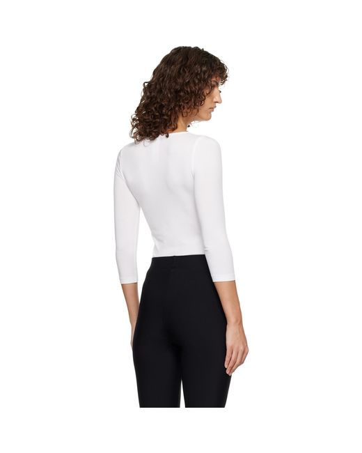 Wolford White Tokio String Bodysuit