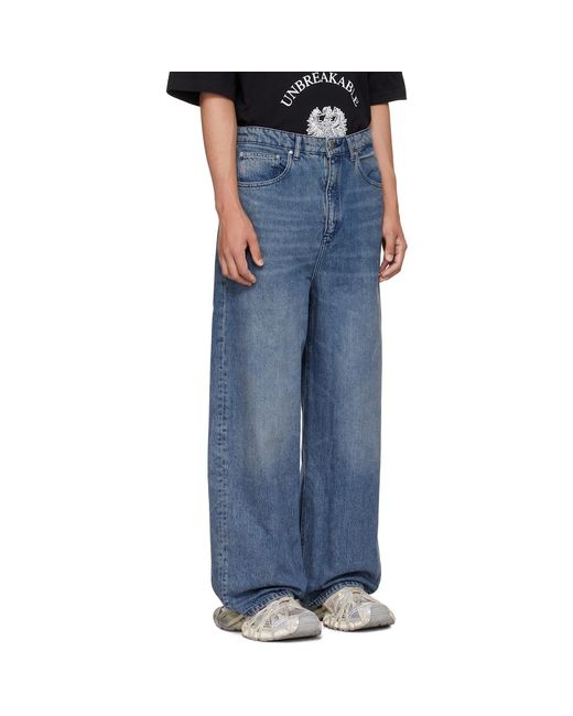 Han Kjobenhavn Blue Baggy Jeans for men