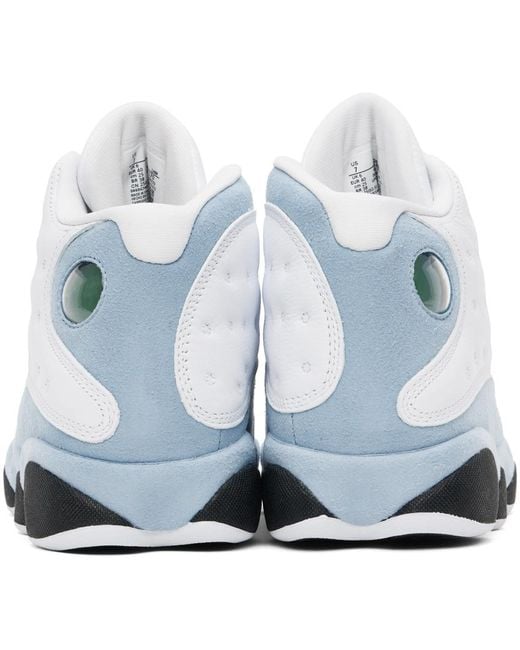 Nike Black White & Blue Air Jordan 13 Retro Sneakers for men