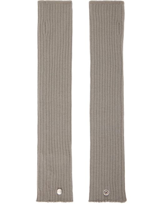 Rick Owens Multicolor Off-white Ribbed Arm Warmers for men