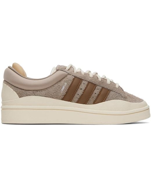 Adidas Originals Black Brown Bad Bunny Edition Campus Sneakers for men