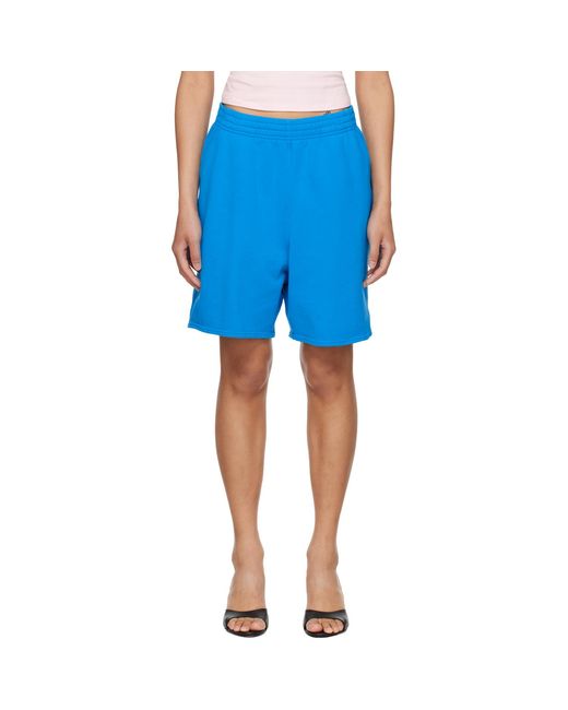 Skims Blue French Terry Long Shorts