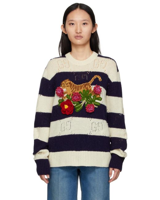 Gucci Wool Off- Chinese New Year Sweater in Blue - Lyst