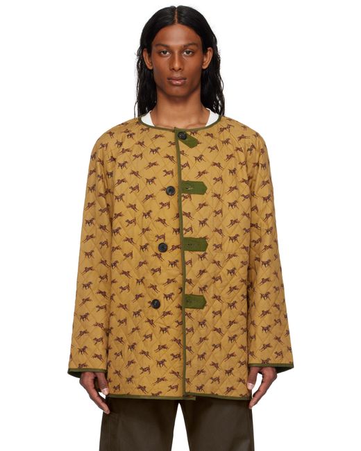 Bode Multicolor Tan Crittendon Liner Reversible Coat for men