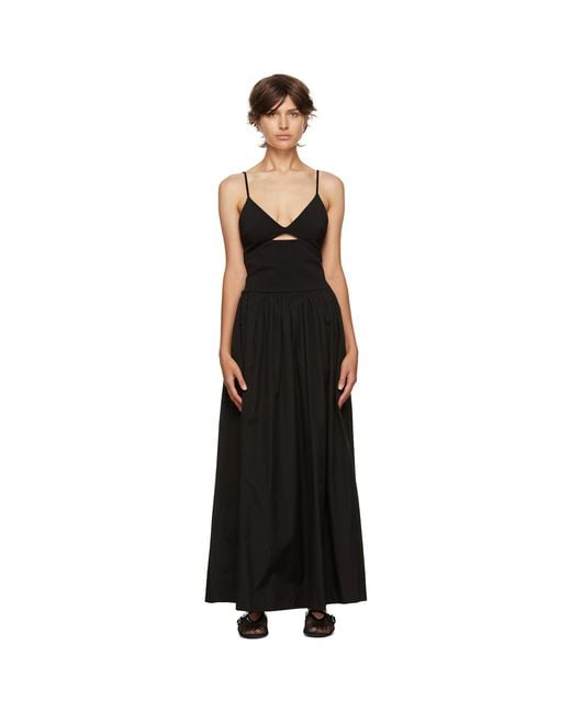 Esse Studios Black Tri Knit Maxi Dress