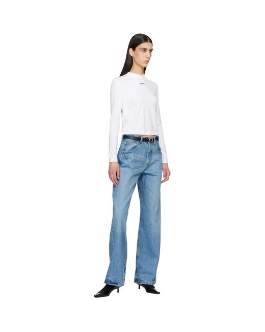 Jacquemus White 'The Gros Grain Long-Sleeve' T-Shirt