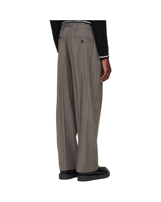 Enfants Riches Deprimes Black Carrot Leg Trousers for men